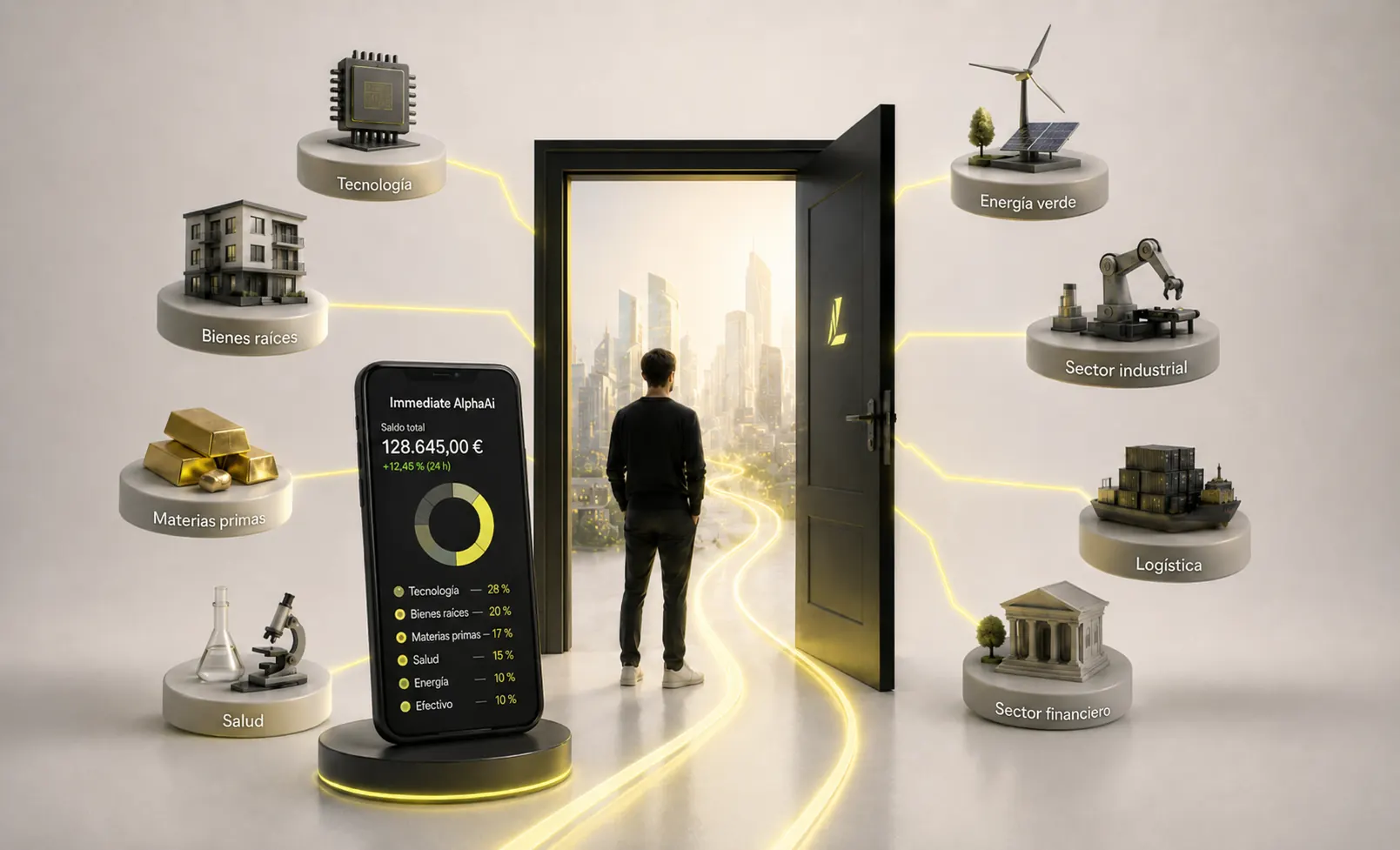 Immediate AlphaAi — access to all economic sectors on one platform